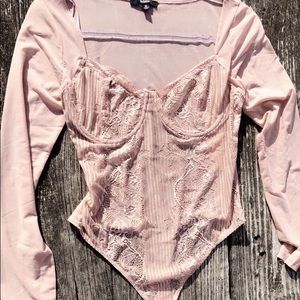 Nude Lace Bodysuit